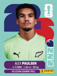 Alex Paulsen Nueva Zelanda (NZL3) - Sticker World Cup 2026