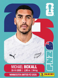Michael Boxall Nueva Zelanda (NZL4) - Sticker World Cup 2026