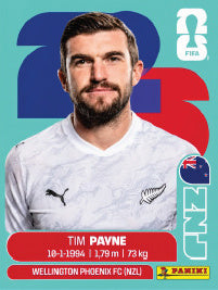 Tim Payne Nueva Zelanda (NZL6) - Sticker World Cup 2026