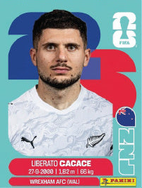 Liberato Cacace Nueva Zelanda (NZL5) - Sticker World Cup 2026