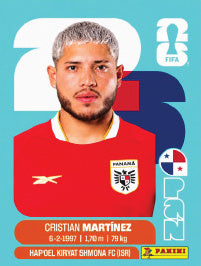 Cristian Martínez Panamá (PAN10) - Sticker World Cup 2026