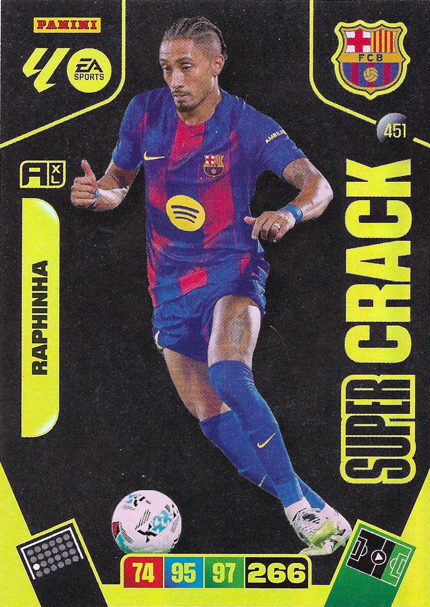 Raphinha Super Crack (451)  - Adrenalyn XL LaLiga 2025/2026