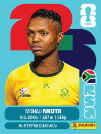 Mohau Nkota Sudáfrica (RSA19) - Sticker World Cup 2026