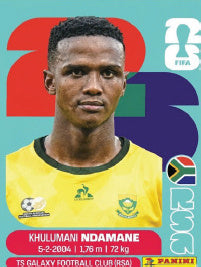 Khulumani Ndamane Sudáfrica (RSA7) - Sticker World Cup 2026