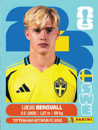 Lucas Bergvall Suecia (SWE8) - Sticker World Cup 2026