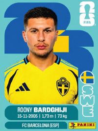 Roony Bardghji Suecia (SWE16) - Sticker World Cup 2026