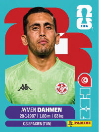Aymen Dahmen Túnez (TUN3) - Sticker World Cup 2026