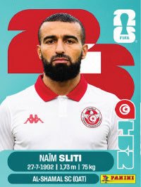 Naïm Sliti Túnez (TUN20) - Sticker World Cup 2026