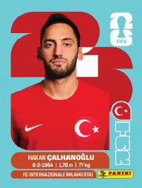 Hakan Çalhanoğlu Turquía (TUR11) - Sticker World Cup 2026