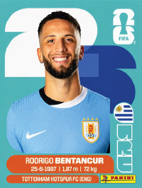 Rodrigo Bentancur Uruguay (URU12) - Sticker World Cup 2026