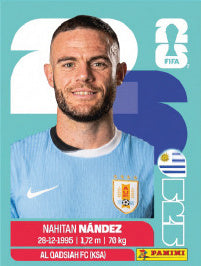 Nahitan Nández Uruguay (URU9) - Sticker World Cup 2026