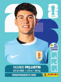 Facundo Pellistri Uruguay (URU20) - Sticker World Cup 2026