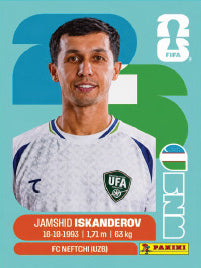 Jamshid Iskanderov Uzbekistán (UZB12) - Sticker World Cup 2026