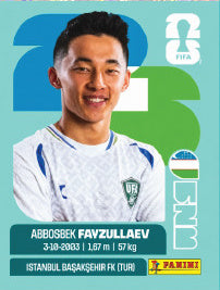 Abbosbek Fayzullayev Uzbekistán (UZB20) - Sticker World Cup 2026