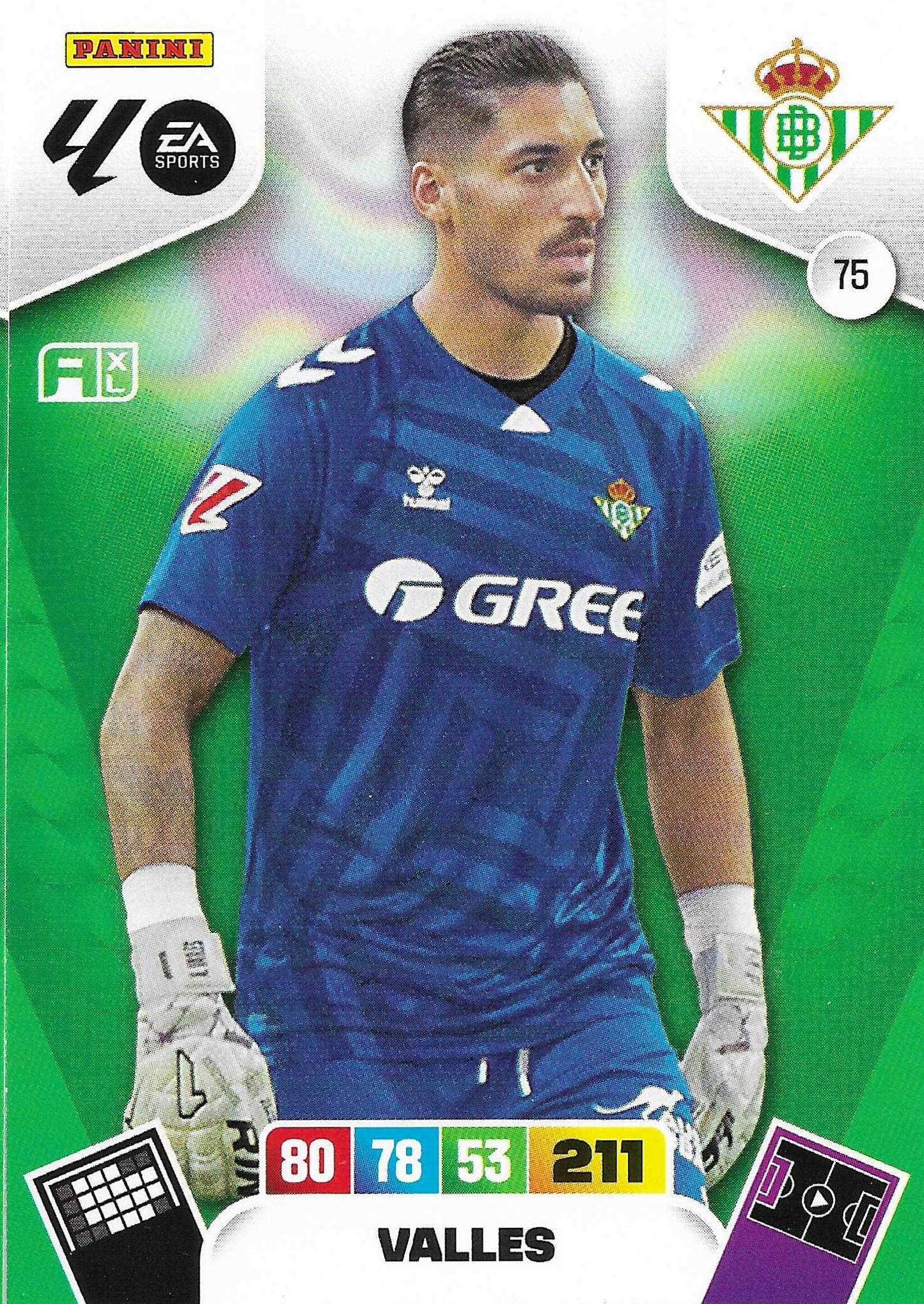 Vallés Básica (75)  - Adrenalyn XL LaLiga 2025/2026