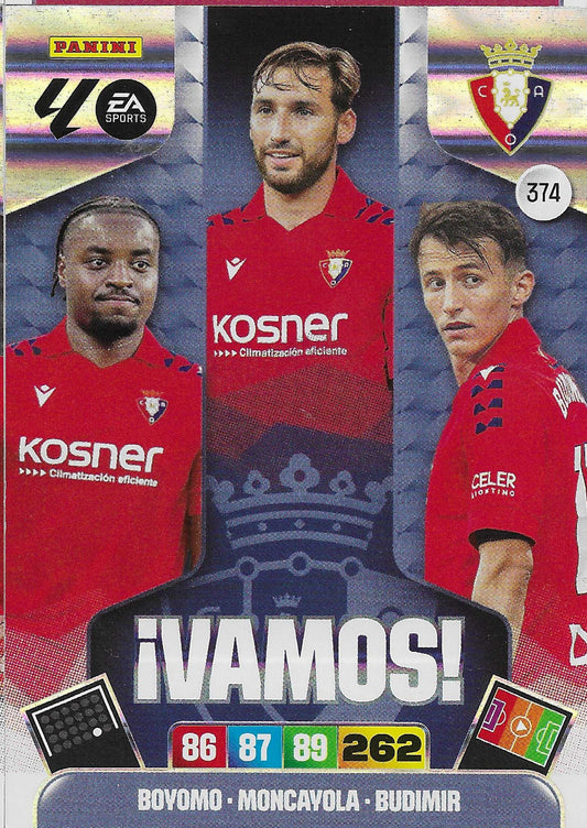 Osasuna Vamos (374)  - Adrenalyn XL LaLiga 2025/2026