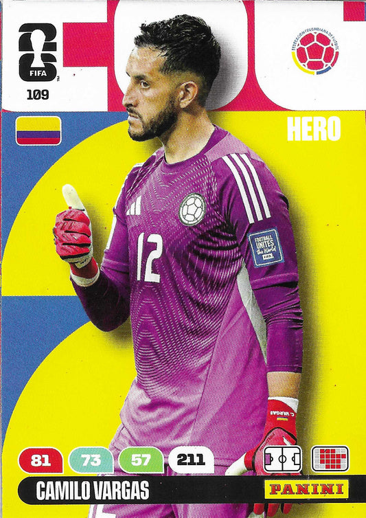 Camilo Vargas Básica (109)  - Adrenalyn XL World Cup 2026