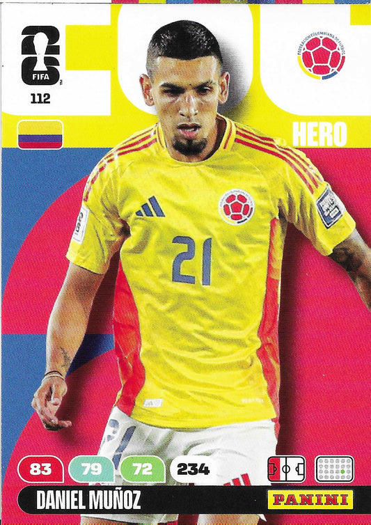 Daniel Muñoz Básica (112)  - Adrenalyn XL World Cup 2026