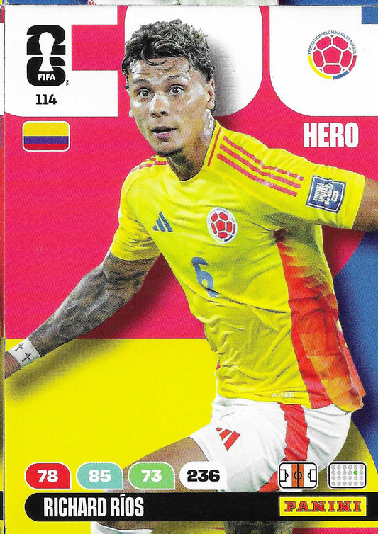 Richard Ríos Básica (114)  - Adrenalyn XL World Cup 2026