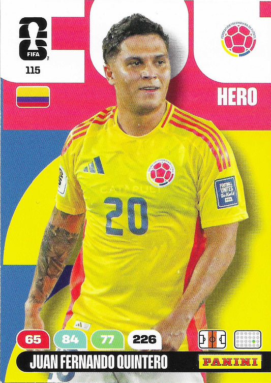 Juan Fernando Quintero Básica (115)  - Adrenalyn XL World Cup 2026