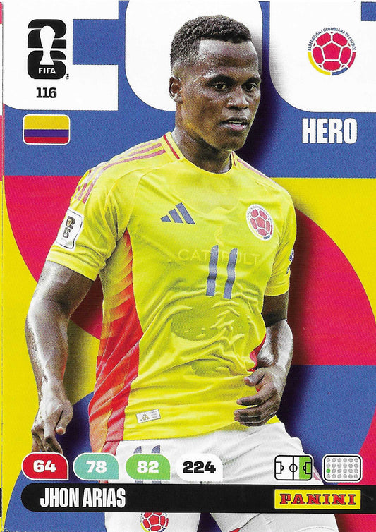 Jhon Aires Básica (116)  - Adrenalyn XL World Cup 2026
