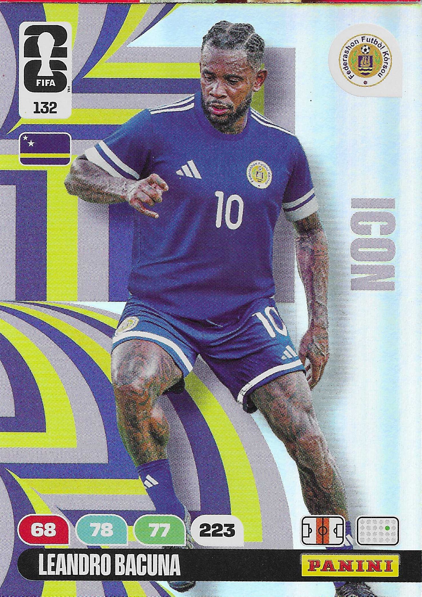 Leandro Bacuna Icon (132)  - Adrenalyn XL World Cup 2026