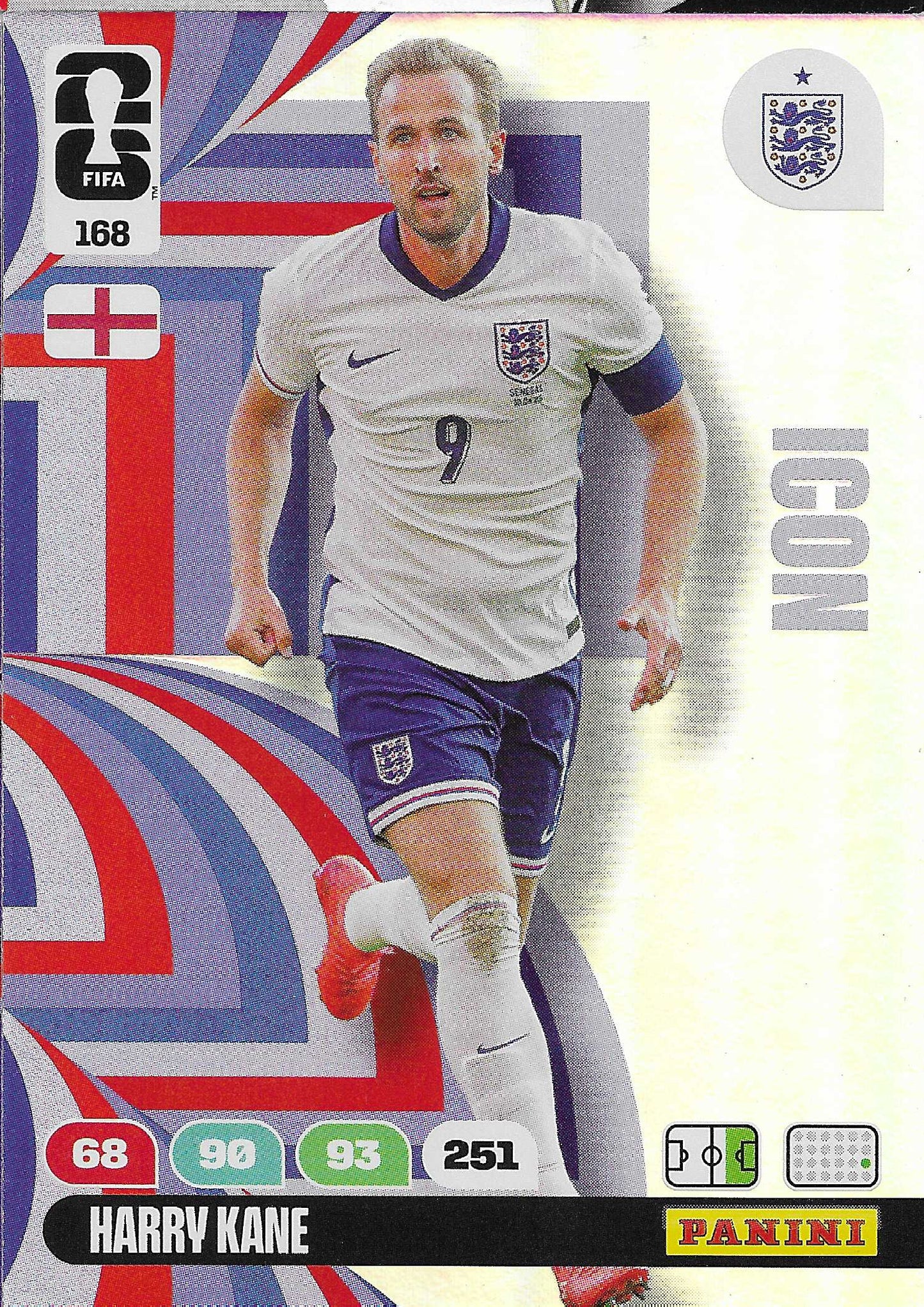 Harry Kane Icon (168)  - Adrenalyn XL World Cup 2026