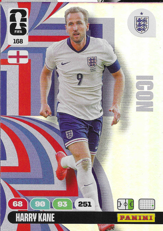 Harry Kane Icon (168)  - Adrenalyn XL World Cup 2026
