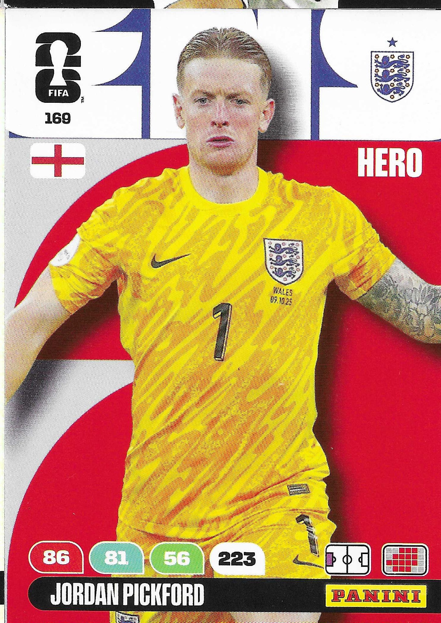 Jordan Pickford Básica (169)  - Adrenalyn XL World Cup 2026