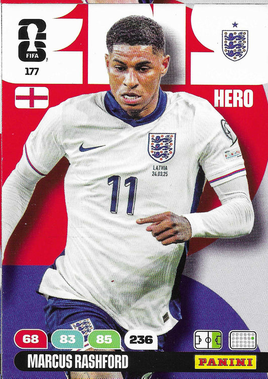 Marcus Rashford Básica (177)  - Adrenalyn XL World Cup 2026