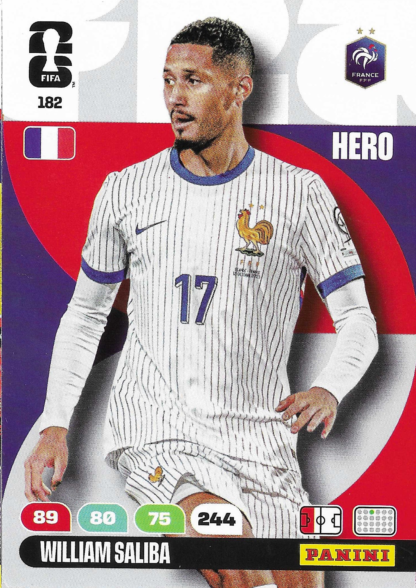 William Saliba Básica (182)  - Adrenalyn XL World Cup 2026