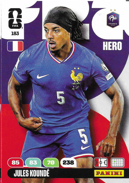 Jules Koundé Básica (183)  - Adrenalyn XL World Cup 2026