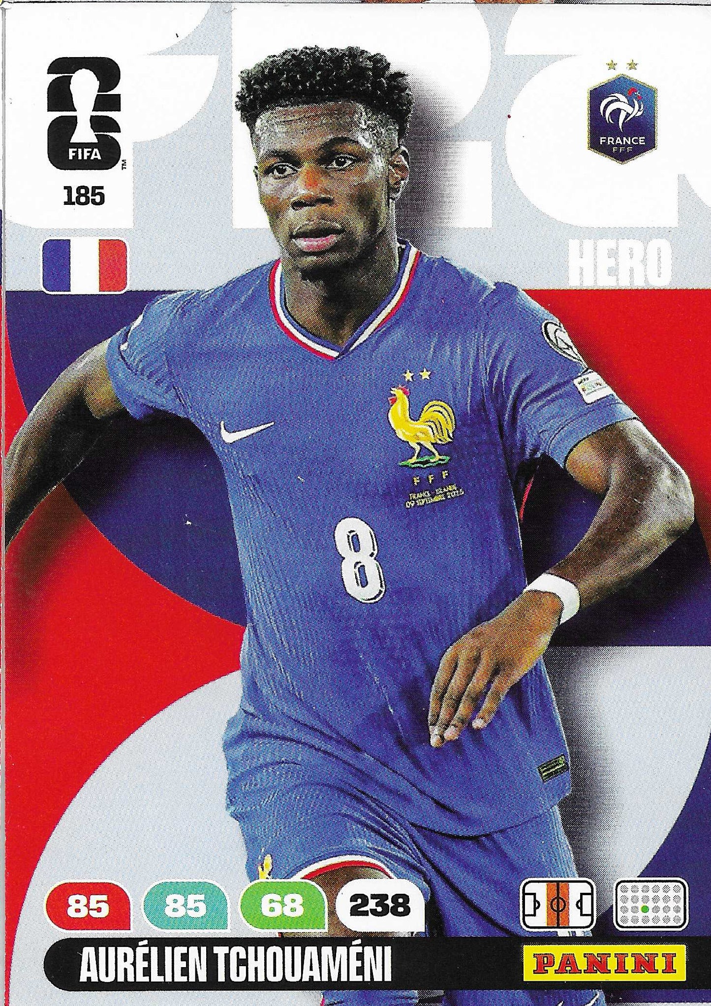 Aurélien Tchouaméni Básica (185)  - Adrenalyn XL World Cup 2026