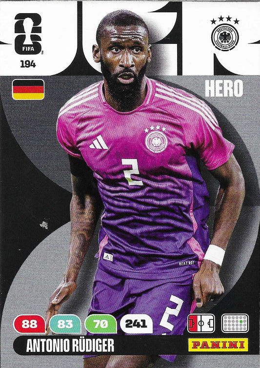 Antonio Rüdiger Básica (194)  - Adrenalyn XL World Cup 2026