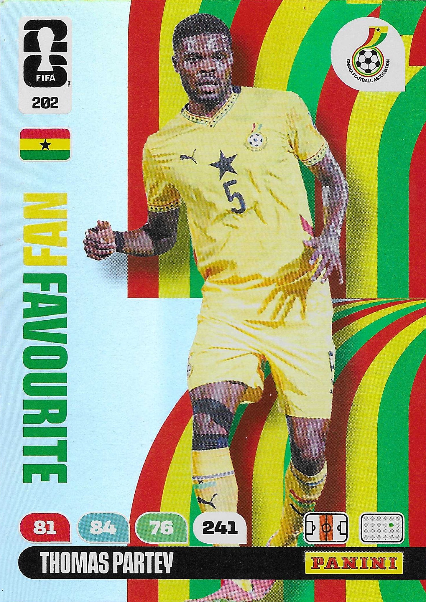 Thomas Partey Fan Favorite (202)  - Adrenalyn XL World Cup 2026