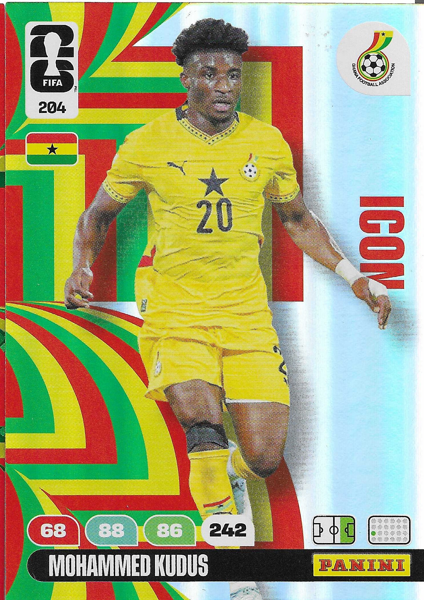 Mohammed Kudus Icon (204)  - Adrenalyn XL World Cup 2026