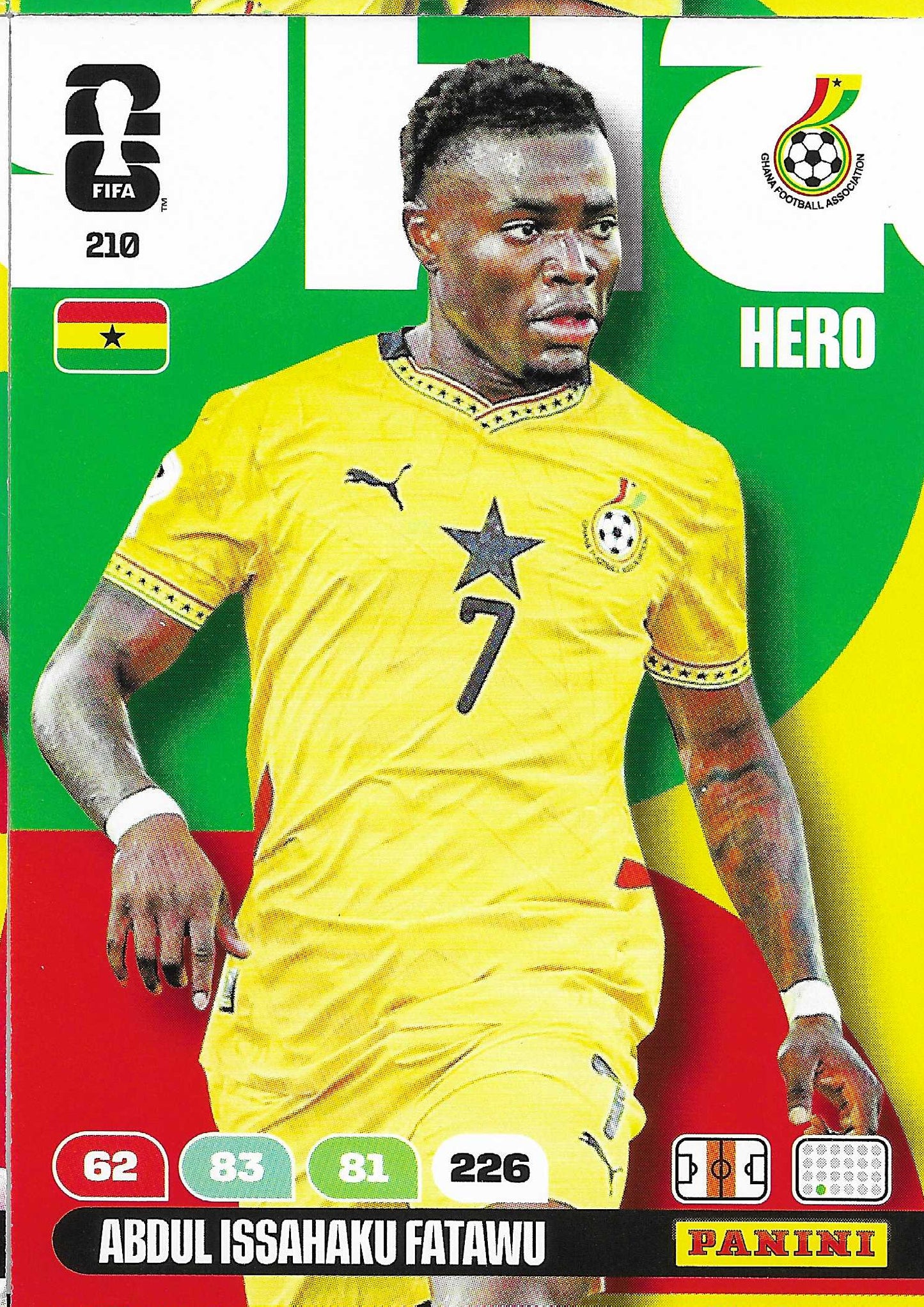 Abdul Issahaku Fatawu Básica (210)  - Adrenalyn XL World Cup 2026