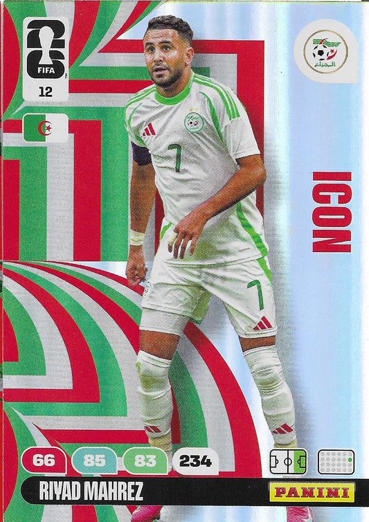 Riyad Mahrez Icon (12)  - Adrenalyn XL World Cup 2026