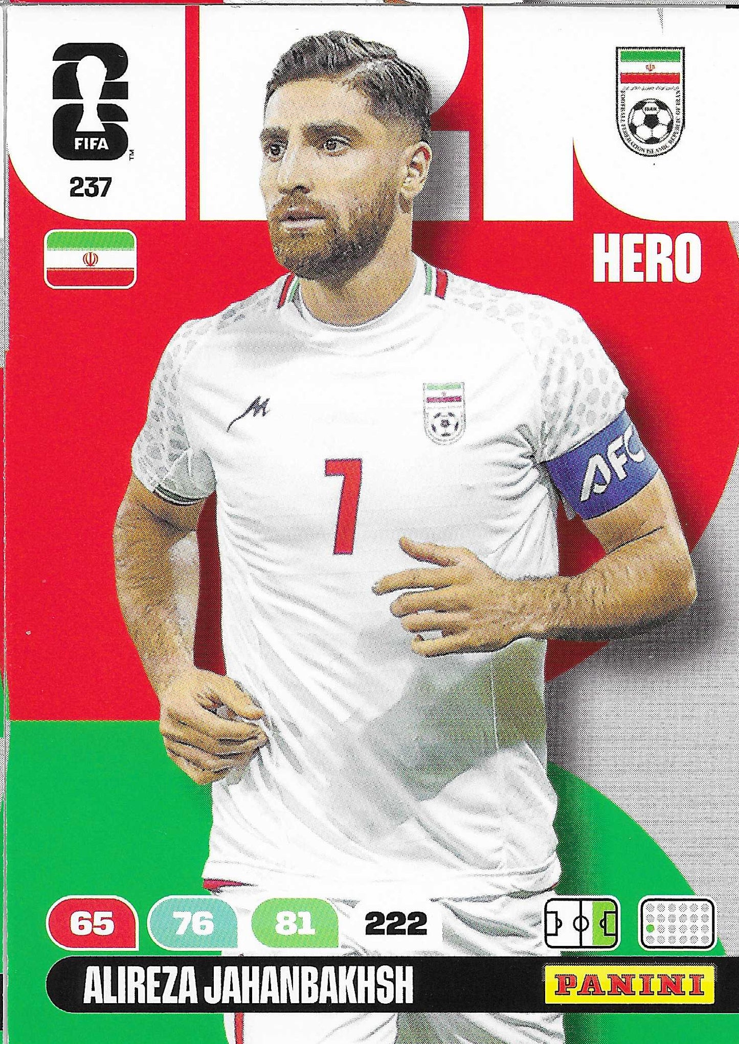 Alireza Jahanbakhsh Básica (237)  - Adrenalyn XL World Cup 2026
