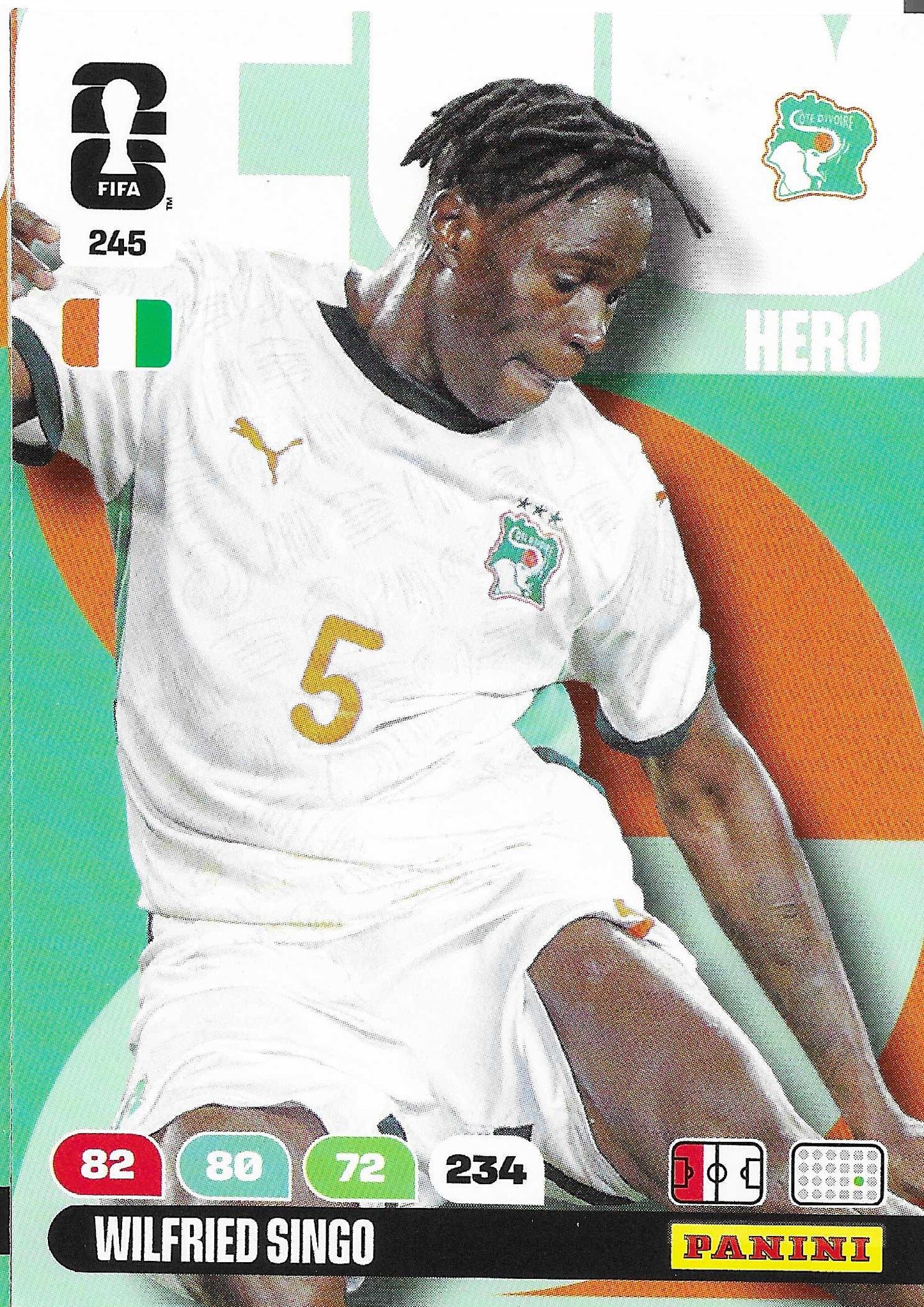 Wilfried Singo Básica (245)  - Adrenalyn XL World Cup 2026