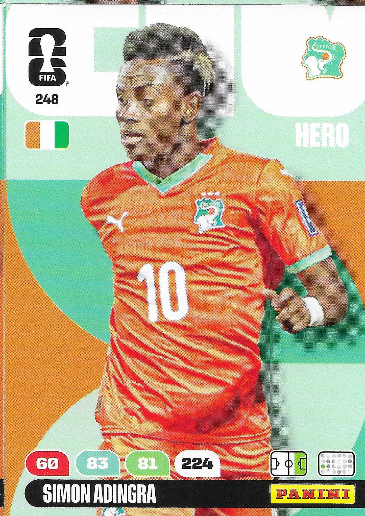 Simon Adingra Básica (248)  - Adrenalyn XL World Cup 2026
