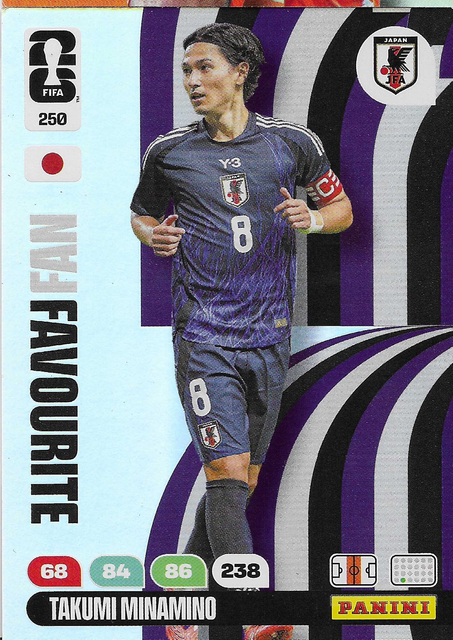Takumi Minamino Fan Favorite (250)  - Adrenalyn XL World Cup 2026
