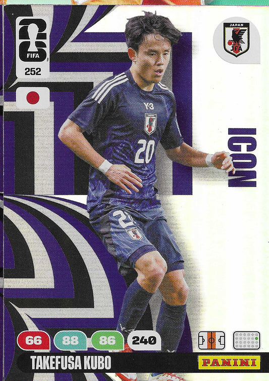Takefusa Kubo Icon (252)  - Adrenalyn XL World Cup 2026
