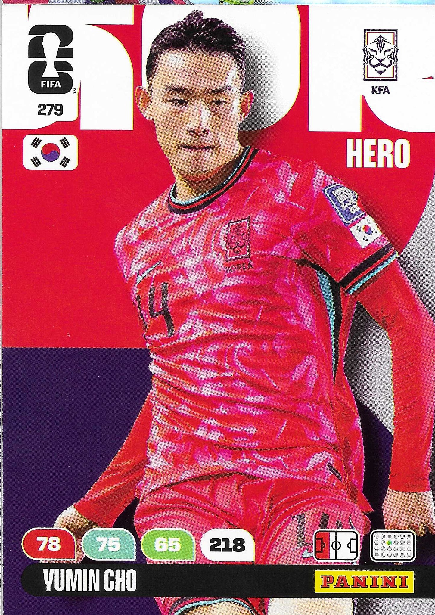 Yumin Cho Básica (279)  - Adrenalyn XL World Cup 2026