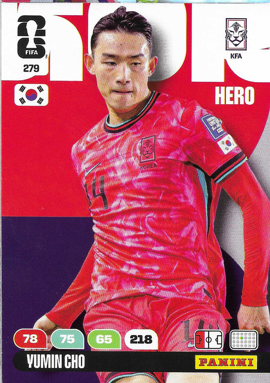 Yumin Cho Básica (279)  - Adrenalyn XL World Cup 2026