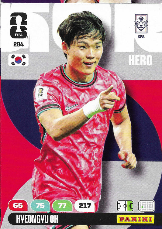 Hyeongyu Oh Básica (284)  - Adrenalyn XL World Cup 2026