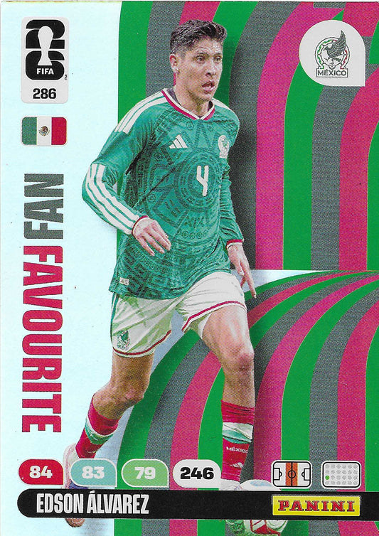Edson Álvarez Fan Favorite (286)  - Adrenalyn XL World Cup 2026