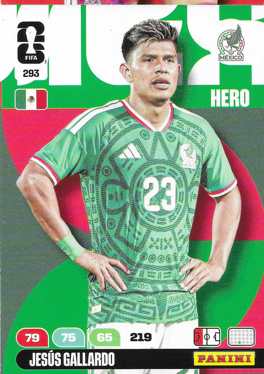 Jesús Gallardo Básica (293)  - Adrenalyn XL World Cup 2026