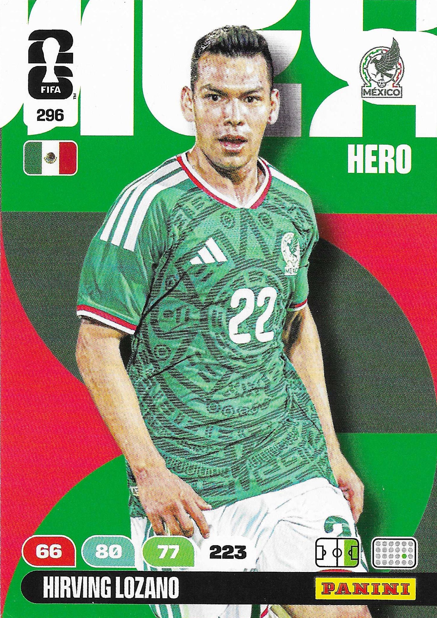 Hirving Lozano Básica (296)  - Adrenalyn XL World Cup 2026