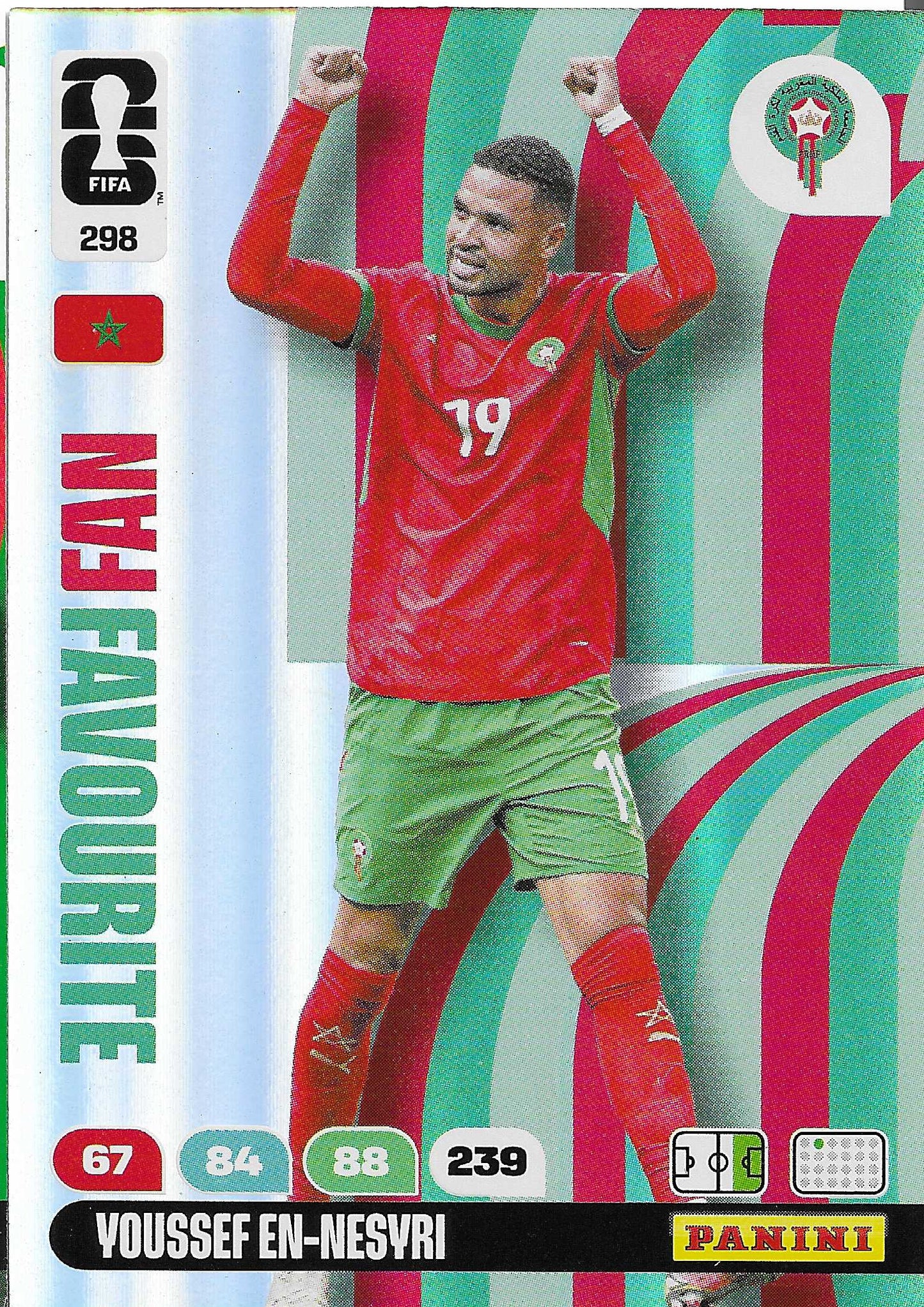Youssef En-Nesyri Fan Favorite (298)  - Adrenalyn XL World Cup 2026